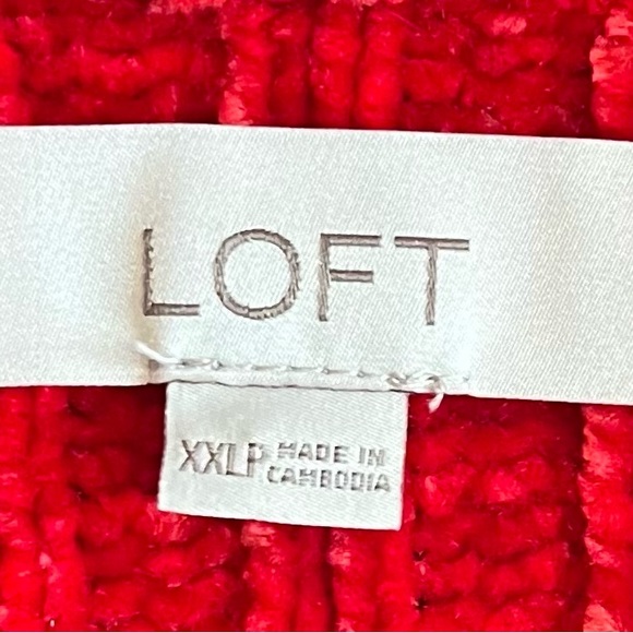 LOFT 2XLP Red cardigan with pockets! - Picture 3 of 3